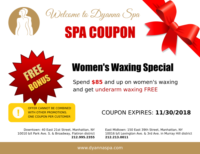 Spa Coupons Brazilian Waxing Center.Spa Services In Manhattan NY